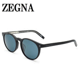 ZEGNA SUNGLASSES ASIAN FIT EZ0172F 01V 55 SMOKE BLUE BLACK ゼニア サングラス アジアンフィット UVカット 紫外線カット メンズ スモークブルー ブラック