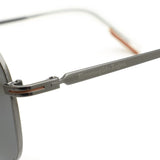 ZEGNA SUNGLASSES EZ0174 08A 53 SMOKE GREY GUNMETAL ゼニア サングラス ノーズパッド 鼻あて 鼻パッド UVカット 紫外線カット メンズ スモークグレー ガンメタル
