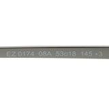 ZEGNA SUNGLASSES EZ0174 08A 53 SMOKE GREY GUNMETAL ゼニア サングラス ノーズパッド 鼻あて 鼻パッド UVカット 紫外線カット メンズ スモークグレー ガンメタル