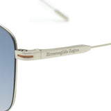 ZEGNA SUNGLASSES EZ0188D 16W 60 BLUE SILVER ゼニア サングラス ノーズパッド 鼻あて 鼻パッド UVカット 紫外線カット メンズ ブルー シルバー