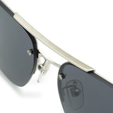 ZEGNA SUNGLASSES EZ0189D 16A 60 GREY SILVER ゼニア サングラス ノーズパッド 鼻あて 鼻パッド UVカット 紫外線カット メンズ グレー シルバー