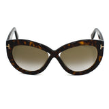 TOM FORD SUNGLASSES TF0577F 52G 56 GREY HAVANA トムフォード サングラス アジアンフィット メガネ 眼鏡 UVカット 紫外線カット メンズ レディース ミラーレンズ グレー ハバナ