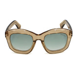 TOM FORD SUNGLASSES TF0582 45P 50 GREEN L.BROWN CLEAR トムフォード サングラス グローバルフィット メガネ 眼鏡 UVカット 紫外線カット メンズ レディース グリーン ライトブラウン クリア