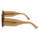 TOM FORD SUNGLASSES GLOBAL FIT TF0603 45E 47 L.BROWN CLEAR BROWN トムフォード サングラス グローバルフィット メガネ 眼鏡 UVカット 紫外線カット メンズ レディース クリアブラウン