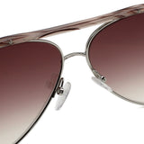 TOM FORD SUNGLASSES TF0606 16Z 60 SILVER PINK トムフォード サングラス ノーズパット メガネ 眼鏡 UVカット 紫外線カット レディース シルバー ピンク