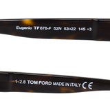 TOM FORD SUNGLASSES ASIAN FIT SUNGLASSES TF676-F 52N 53 Eugenio GREEN  HAVANA トムフォード サングラス アジアンフィット アイウェア メガネ 眼鏡 UVカット 紫外線カット グリーン ハバナ