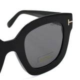 【訳あり】TOM FORD SUNGLASSES TF0712D 01A 49 GREY BLACK トムフォード サングラス アジアンフィット メガネ 眼鏡 UVカット メンズ レディース グレー ブラック