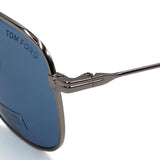 TOM FORD SUNGLASSES TF0815 14V 58 BLUE SILVER トムフォード サングラス ノーズパット メガネ 眼鏡 UVカット 紫外線カット メンズ レディース ブルー シルバー