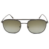 TOM FORD SUNGLASSES ASIAN FIT Jake FT0827 12Q 56 BROWN GRAY GUNMETAL トムフォード サングラス アジアンフィット メガネ 眼鏡 UVカット 紫外線カット ミラーレンズ ブラウン グレー ガンメタル