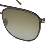 TOM FORD SUNGLASSES ASIAN FIT Jake FT0827 12Q 56 BROWN GRAY GUNMETAL トムフォード サングラス アジアンフィット メガネ 眼鏡 UVカット 紫外線カット ミラーレンズ ブラウン グレー ガンメタル