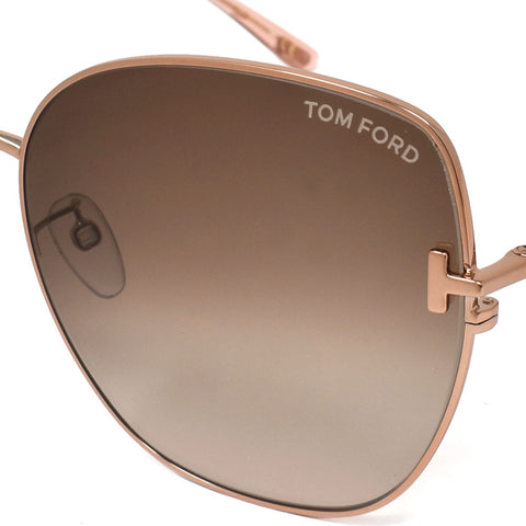 TOM FORD SUNGLASSES ASIAN FIT SUNGLASSES TF895-K 33F 61 BROWN 