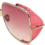 TOM FORD SUNGLASSES TF0901 28T 60 PINK GOLD トムフォード サングラス ノーズパット サイドシールド メガネ 眼鏡 UVカット 紫外線カット レディース ピンク ゴールド