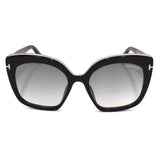 TOM FORD SUNGLASSES ASIAN FIT CHANTALLE TF0944 01B 55 LIGHT GRAY BLACK トムフォード サングラス アジアンフィット アイウェア メガネ 眼鏡 UVカット 紫外線カット ライトグレー ブラック