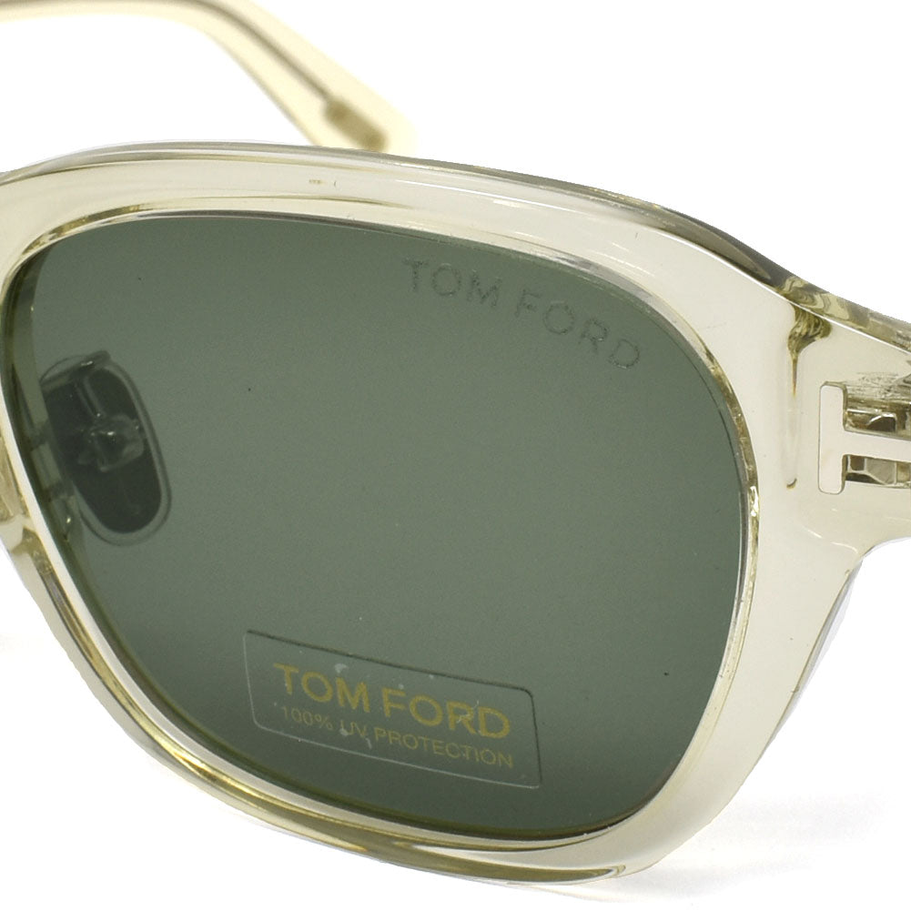 TOM FORD SUNGLASSES ASIAN FIT TF960 D 93N 49 GREEN CLEAR トム