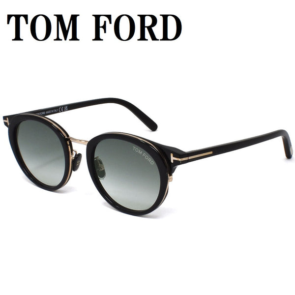 TOM FORD SUNGLASSES ASIAN FIT TF962 D 01B 48 GREEN BLACK トム 