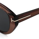 TOM FORD SUNGLASSES TF1246K 45A 54 GREY CLEAR BROWN トムフォード サングラス アジアンフィット メガネ 眼鏡 UVカット 紫外線カット メンズ レディース グレー クリアブラウン