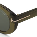 TOM FORD SUNGLASSES TF1292K 96A 54 GREY CLEAR GREEN トムフォード サングラス アジアンフィット メガネ 眼鏡 UVカット 紫外線カット メンズ レディース グレー クリアグリーン