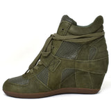 ASH Bowie FW14S 93681 005 Military 37 38 39 40 アッシュ ボウイ ブーツ 厚底 ヒール スニーカー おしゃれ レディース ミリタリー