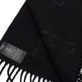FENDI CASHNERE MUFFLER FXS124 AH7M F0QA1 FF BLACK フェンディ マフラー スカーフ ズッカ モノグラム カシミヤ メンズ レディース ブラック