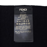 FENDI WOOL MUFFLER FXS124 ALGSF05WL FF WHITE BLACK フェンディ マフラー スカーフ ズッカ モノグラム ウール メンズ 男性 ホワイト ブラック