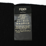 FENDI WOOL MUFFLER FXS124 ALGSF0D8J FF BEIGE BLACK フェンディ マフラー スカーフ ズッカ モノグラム ウール メンズ 男性 ベージュ ブラック