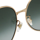 日本正規品 GUCCI SUNGLASSES GG0225S 001 GREY GOLD グッチ サングラス ノーズパット 眼鏡 UVカット 紫外線カット メンズ レディース グレー ゴールド