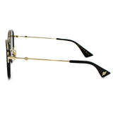 日本正規品 GUCCI SUNGLASSES ASIAN FIT GG0606SK 001 GREY BLACK グッチ サングラス アジアンフィット 眼鏡 UVカット 紫外線カット メンズ レディース グレー ブラック