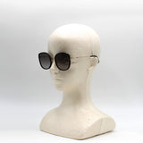 日本正規品 GUCCI SUNGLASSES ASIAN FIT GG0606SK 001 GREY BLACK グッチ サングラス アジアンフィット 眼鏡 UVカット 紫外線カット メンズ レディース グレー ブラック