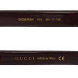 日本正規品 GUCCI SUNGLASSES ASIAN FIT GG0636SK 003 BROWN グッチ サングラス アジアンフィット UVカット 紫外線カット メンズ レディース ブラウン