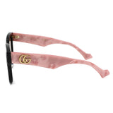 日本正規品 GUCCI SUNGLASSES GG0998S 005 BROWN BLACK グッチ サングラス グローバルフィット 眼鏡 UVカット 紫外線カット レディース ブラウン ブラック