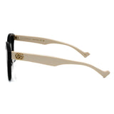 日本正規品 GUCCI SUNGLASSES ASIAN FIT GG1002SK 004 GREY BLACK グッチ サングラス アジアンフィット UVカット 紫外線カット メンズ レディース グレー ブラック