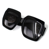日本正規品 GUCCI SUNGLASSES GLOBAL FIT GG1022S 006 GREY BLACK グッチ サングラス グローバルフィット 眼鏡 UVカット 紫外線カット レディース グレー ブラック