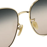 日本正規品 GUCCI SUNGLASSES GG1030SK 005 GREY PINK GOLD グッチ サングラス ノーズパット 眼鏡 UVカット 紫外線カット レディース グレー ピンク ゴールド