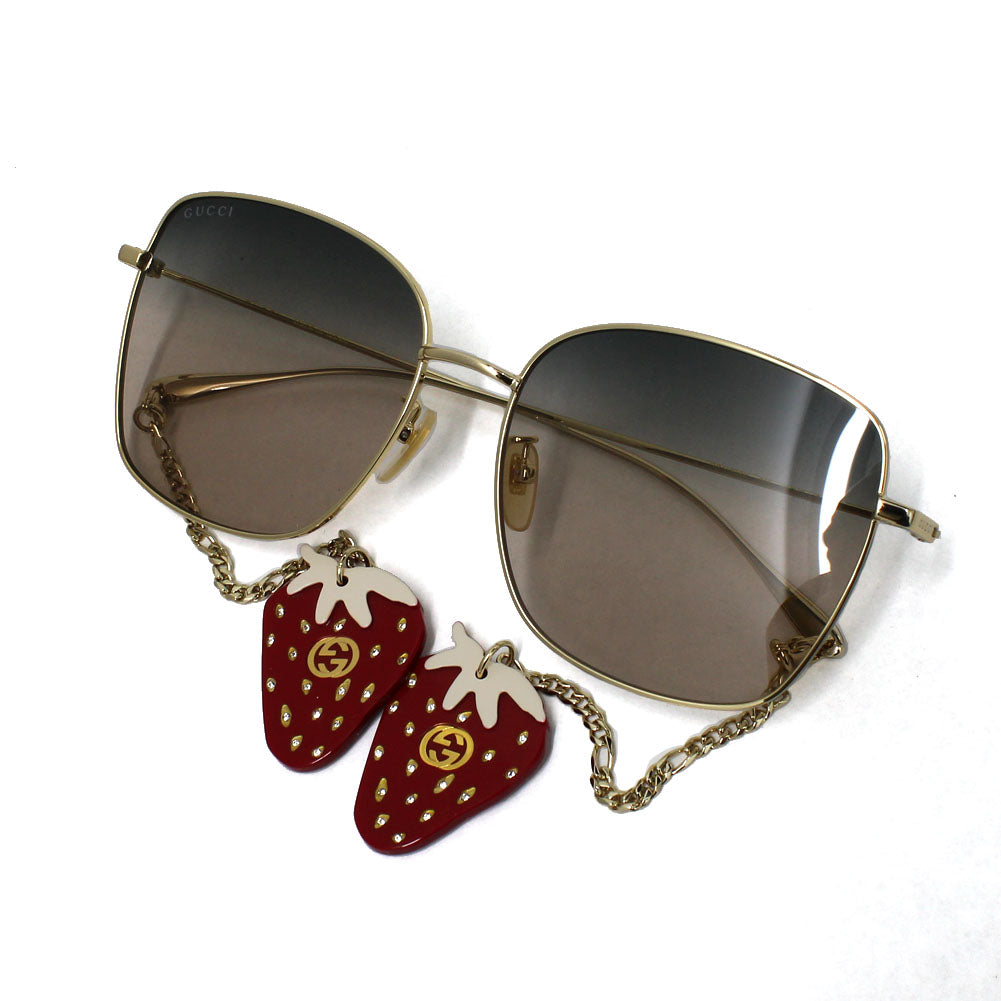 日本正規品 GUCCI SUNGLASSES GG1030SK 005 GREY PINK GOLD グッチ