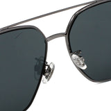 日本正規品 GUCCI SUNGLASSES GG1053SK 001 GREY RUTHENIUM グッチ サングラス ノーズパット 眼鏡 UVカット 紫外線カット メンズ グレー ルテニウム