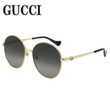 日本正規品 GUCCI SUNGLASSES ASIAN FIT GG1090SA 001 GREY GOLD グッチ サングラス アジアンフィット UVカット 紫外線カット メンズ レディース グレー ゴールド