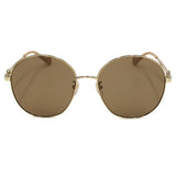 日本正規品 GUCCI SUNGLASSES ASIAN FIT GG1090SA 003 BROWN GOLD グッチ サングラス アジアンフィット UVカット 紫外線カット メンズ レディース ブラウン ゴールド