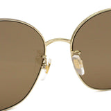 日本正規品 GUCCI SUNGLASSES ASIAN FIT GG1090SA 003 BROWN GOLD グッチ サングラス アジアンフィット UVカット 紫外線カット メンズ レディース ブラウン ゴールド