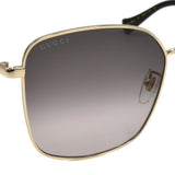国内正規品 GUCCI SUNGLASSES ASIAN FIT GG1146SK 001 GRAY GOLD グッチ サングラス アジアンフィット アイウェア メガネ 眼鏡 UVカット 紫外線カット グレー ゴールド