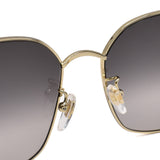 国内正規品 GUCCI SUNGLASSES ASIAN FIT GG1146SK 001 GRAY GOLD グッチ サングラス アジアンフィット アイウェア メガネ 眼鏡 UVカット 紫外線カット グレー ゴールド