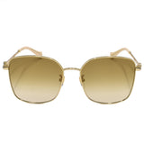 国内正規品 GUCCI SUNGLASSES ASIAN FIT GG1146SK 003 BROWN GOLD グッチ サングラス アジアンフィット アイウェア メガネ 眼鏡 UVカット 紫外線カット ブラウン ゴールド