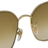 国内正規品 GUCCI SUNGLASSES ASIAN FIT GG1146SK 003 BROWN GOLD グッチ サングラス アジアンフィット アイウェア メガネ 眼鏡 UVカット 紫外線カット ブラウン ゴールド