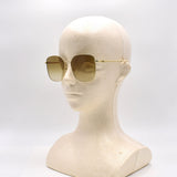 国内正規品 GUCCI SUNGLASSES ASIAN FIT GG1146SK 003 BROWN GOLD グッチ サングラス アジアンフィット アイウェア メガネ 眼鏡 UVカット 紫外線カット ブラウン ゴールド