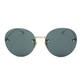 国内正規品 GUCCI SUNGLASSES ASIAN FIT GG1149S 002 GRAY GOLD グッチ サングラス アジアンフィット アイウェア メガネ 眼鏡 UVカット 紫外線カット メンズ レディース グレー ゴールド