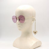 国内正規品 GUCCI SUNGLASSES ASIAN FIT GG1149S 005 PINK GOLD グッチ サングラス アジアンフィット アイウェア メガネ 眼鏡 UVカット 紫外線カット チャーム付き レディース ピンク ゴールド