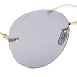 国内正規品 GUCCI SUNGLASSES ASIAN FIT GG1149S 006 VIOLET GOLD グッチ サングラス アジアンフィット アイウェア メガネ 眼鏡 UVカット 紫外線カット チャーム付き レディース ヴァイオレット ゴールド