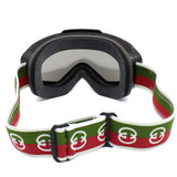 日本正規品 GUCCI SKI GOGGLES 706766 J1698 5872 GG1210S 001 GREEN RED BLACK グッチ スキー ゴーグル スノーボード アウトドア UVカット 紫外線カット メンズ レディース グリーン レッド ブラック