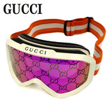 日本正規品 GUCCI SKI GOGGLES 706766 J1698 9256 GG1210S 002 ORANGE IVORY グッチ スキー ゴーグル スノーボード アウトドア UVカット 紫外線カット メンズ レディース オレンジ アイボリー