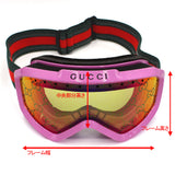 日本正規品 GUCCI SKI GOGGLES 706766 J1698 5872 GG1210S 002 GREEN RED PINK グッチ スキー ゴーグル スノーボード アウトドア UVカット 紫外線カット メンズ レディース グリーン レッド ピンク