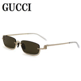 日本正規品 GUCCI SUNGLASSES GG1278S 001 BROWN GOLD グッチ サングラス ノーズパッド 眼鏡 UVカット 紫外線カット メンズ レディース ブラウン ゴールド